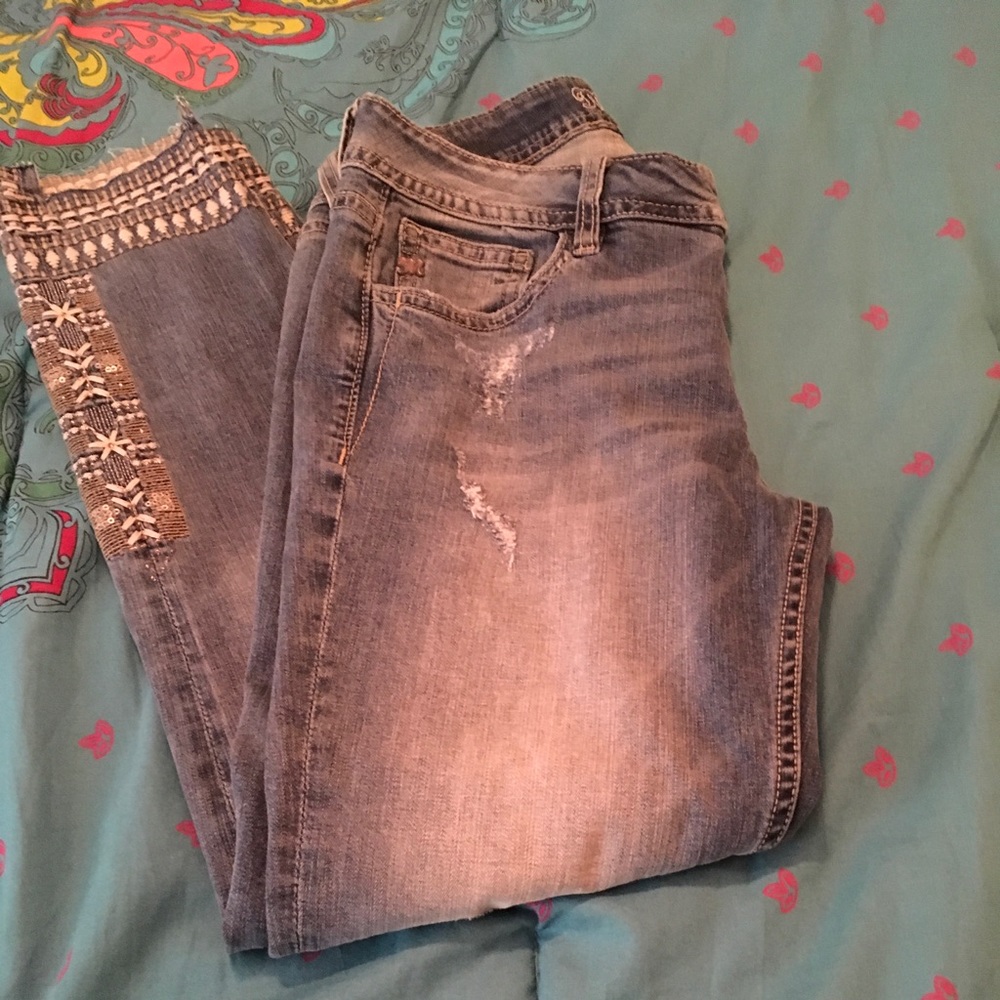 MISS ME Ankle Skinny Jeans SZ 27
